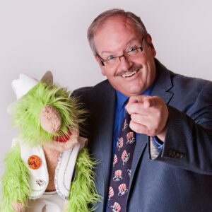Joe Libby and his ventriloquist puppet Sagebrush